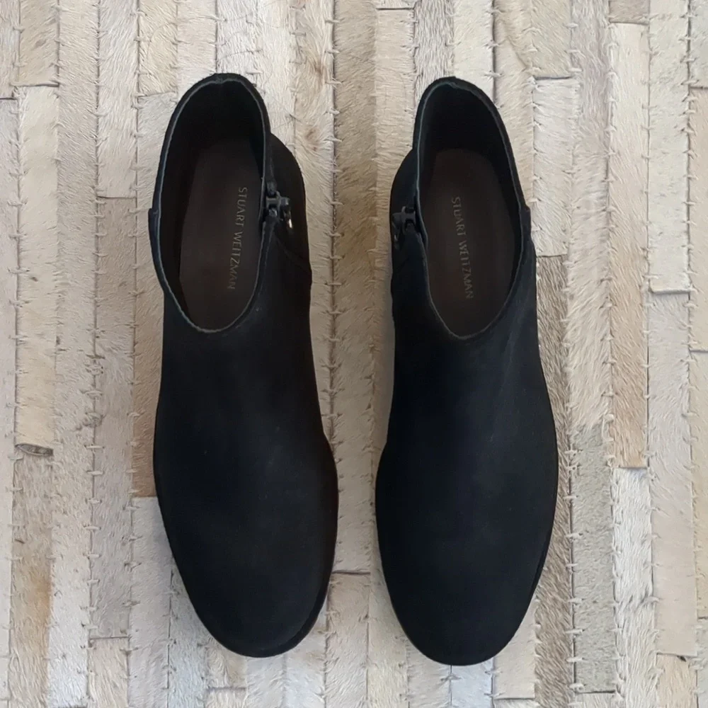 Stuart Weitzman Maelie Black Sport Suede Boots - Picture 2 of 10